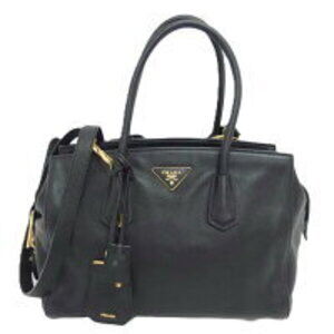 Prada Vitello Daino leather tote bag Black